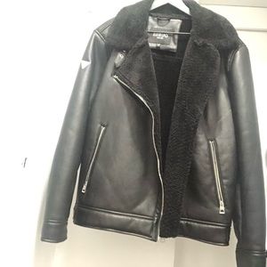 Guess Leather Jacket (Multiple Sizes Available)